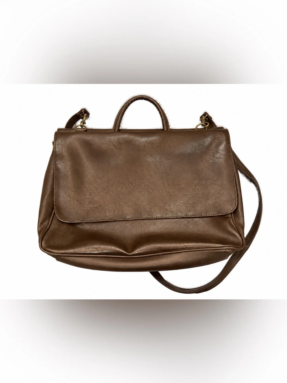 Women's Brown Laptop Bag - Classic Work Briefcase